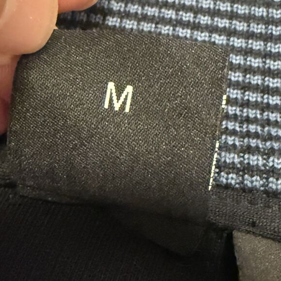 Hugo Boss Piceno 01 Mock Neck Snap Sweater Dark Navy Cotton Regular Fit M - Picture 7 of 9